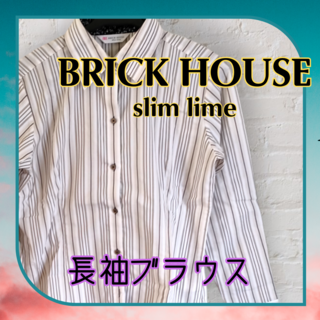 ブリックハウスバイトウキョウシャツ(BRICK HOUSE by Tokyo Shirts)の美品　BRICKHOUSE　slimline　ブラウス(シャツ/ブラウス(長袖/七分))