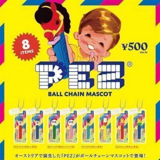 PEZ ペッツ マスコット1弾 全8種 ガチャ ミニチュア　コンプリートセット(その他)