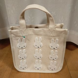 ミッフィー(miffy)のミッフィーMiffy　ディックブルーナテーブル　サガラ刺繍バッグ(ハンドバッグ)