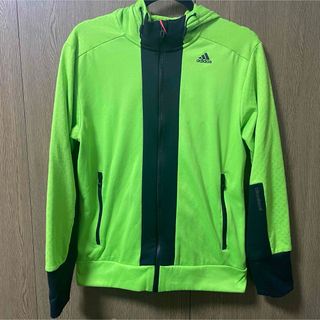 アディダス(adidas)のadidas climaheat  ジップアップパーカー 緑(パーカー)