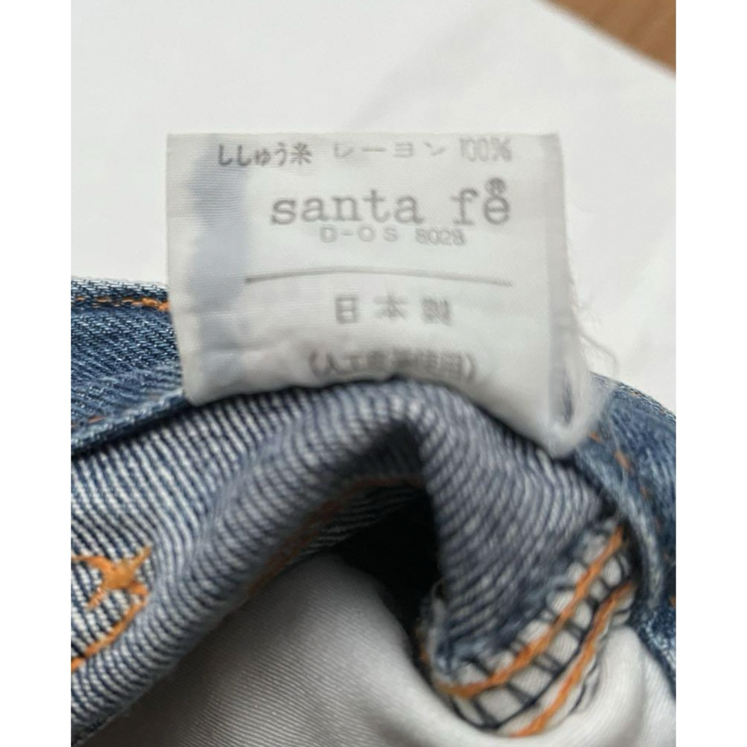 Santafe(サンタフェ)のsanta fe サンタフェ　刺繍ジーンズ　ワイドデニムパンツ メンズのパンツ(デニム/ジーンズ)の商品写真