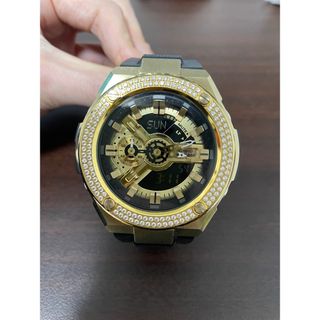 ジーショック(G-SHOCK)の極美品！ G-SHOCK GST-400G-1A9JF G-STEEL カスタム(腕時計(アナログ))