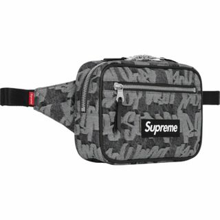 シュプリーム(Supreme)の新品未開封【黒】Fat Tip Jacquard Denim Waist Bag(ウエストポーチ)