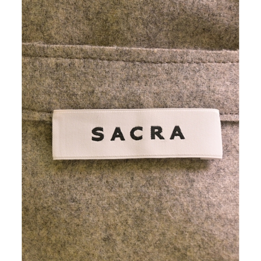 SACRA(サクラ)のSACRA サクラ ブラウス 38(M位) グレー 【古着】【中古】 レディースのトップス(シャツ/ブラウス(長袖/七分))の商品写真