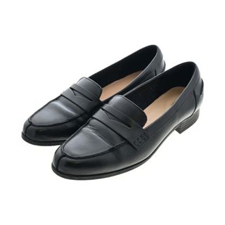 clarks ドレスシューズ/ローファー UK5 1/2(24cm位) 黒 【古着】【中古】