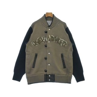 サカイ(sacai)のsacai サカイ カーディガン 3(L位) ベージュx紺 【古着】【中古】(カーディガン)