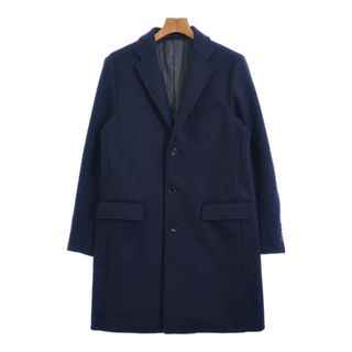 green label relaxing チェスターコート M 紺 【古着】【中古】(チェスターコート)