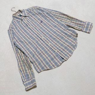 【Henry Cotton's】ヘンリーコットンズ（38）長袖 ストライプ 総柄(Tシャツ/カットソー(七分/長袖))