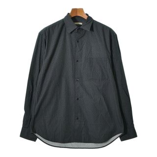 UNITED ARROWS カジュアルシャツ M グレーx黒(総柄) 【古着】【中古】