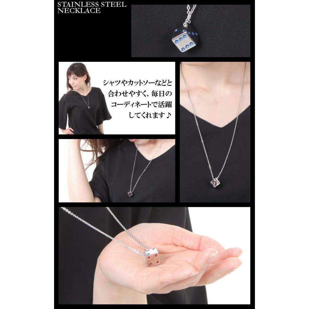 【色: シルバー】[sakuto] ネックレス メンズ シンプル ゴールド サイ メンズのアクセサリー(その他)の商品写真