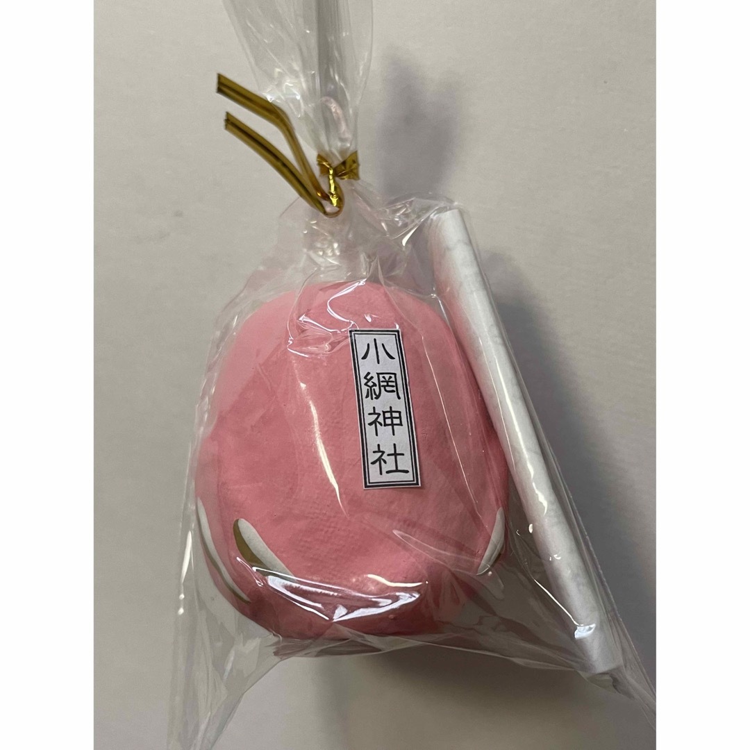 日本橋　小網神社　張子　大安みくじ　ミミズク　おみくじ　ピンク エンタメ/ホビーのコレクション(その他)の商品写真