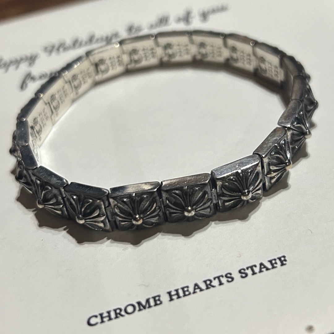 Chrome Hearts(クロムハーツ)のクロムハーツ CHROME HEARTS PYRAMID PLS LNK メンズのアクセサリー(ブレスレット)の商品写真