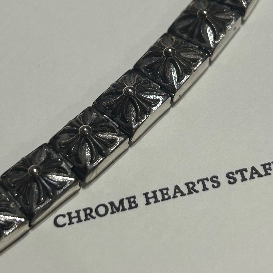 Chrome Hearts(クロムハーツ)のクロムハーツ CHROME HEARTS PYRAMID PLS LNK メンズのアクセサリー(ブレスレット)の商品写真