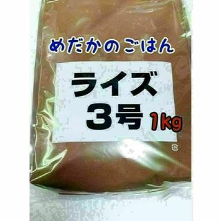 めだかのごはん ライズ3号 1kg グッピー 熱帯魚 めだか 金魚(アクアリウム)