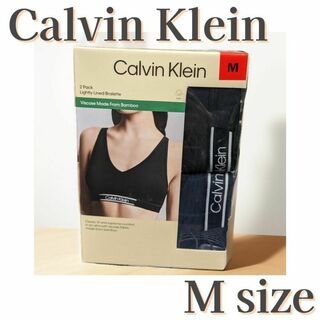 カルバンクライン(Calvin Klein)の【新品】カルバンクライン ブラレット 2枚組 M ブラック ネイビー(ルームウェア)