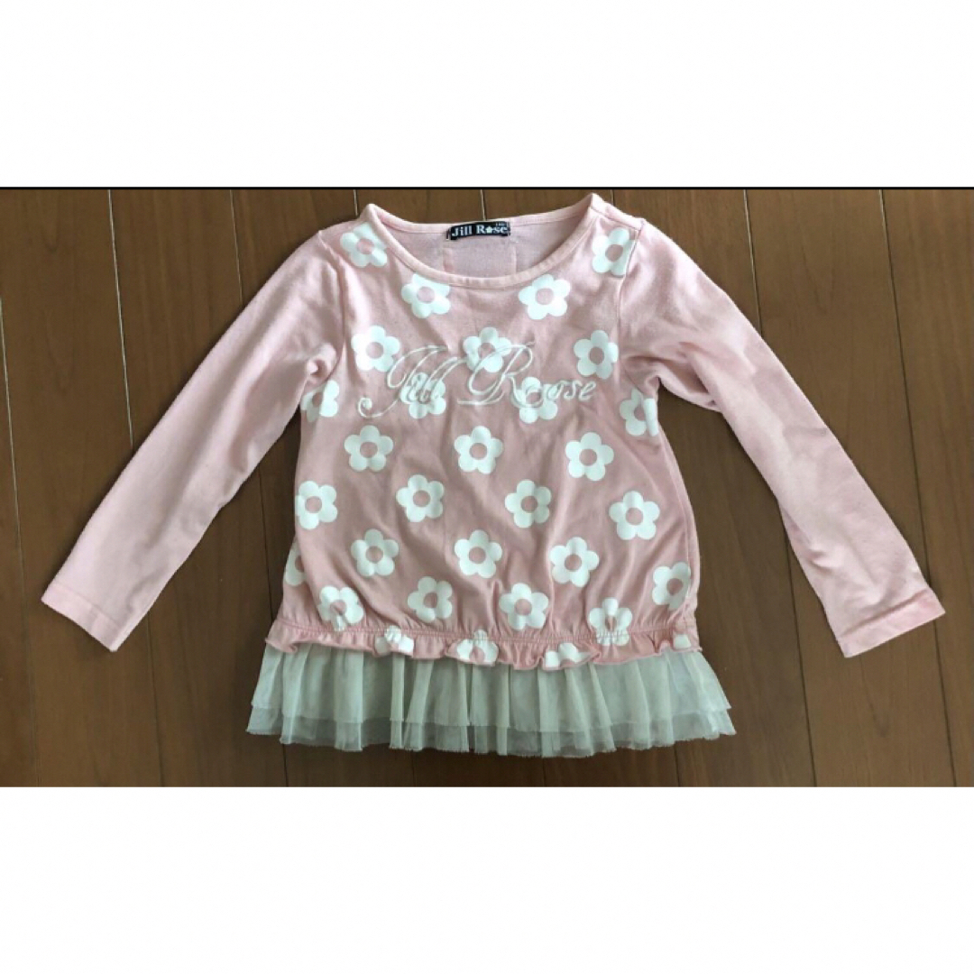 女の子 カットソー 長袖 110サイズ ⑰ キッズ/ベビー/マタニティのキッズ服女の子用(90cm~)(Tシャツ/カットソー)の商品写真