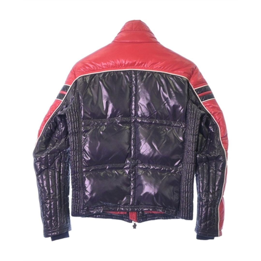 MONCLER(モンクレール)のMONCLER ダウンジャケット/ダウンベスト 0(XS位) 紺x赤x白 【古着】【中古】 メンズのジャケット/アウター(ダウンジャケット)の商品写真