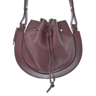 LOEWE - LOEWE ロエベ ショルダーバッグ - 赤 【古着】【中古】