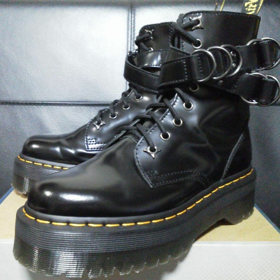 Dr.Martens(ドクターマーチン)の【激レア】Dr.Martens JADON HDW UK5 黒 厚底 8ホール レディースの靴/シューズ(ブーツ)の商品写真