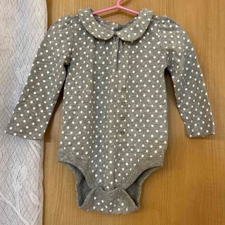 ベビーギャップ(babyGAP)の新品タグ付き☆長袖ロンパース　80(ロンパース)