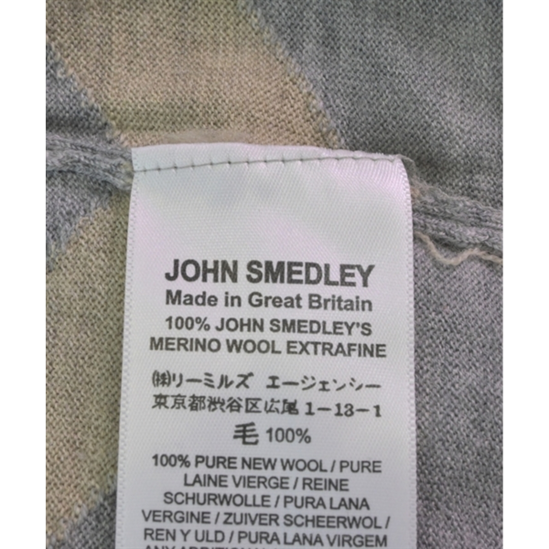 JOHN SMEDLEY(ジョンスメドレー)のJOHN SMEDLEY ジョンスメドレー ワンピース S グレーxベージュ 【古着】【中古】 レディースのワンピース(ひざ丈ワンピース)の商品写真