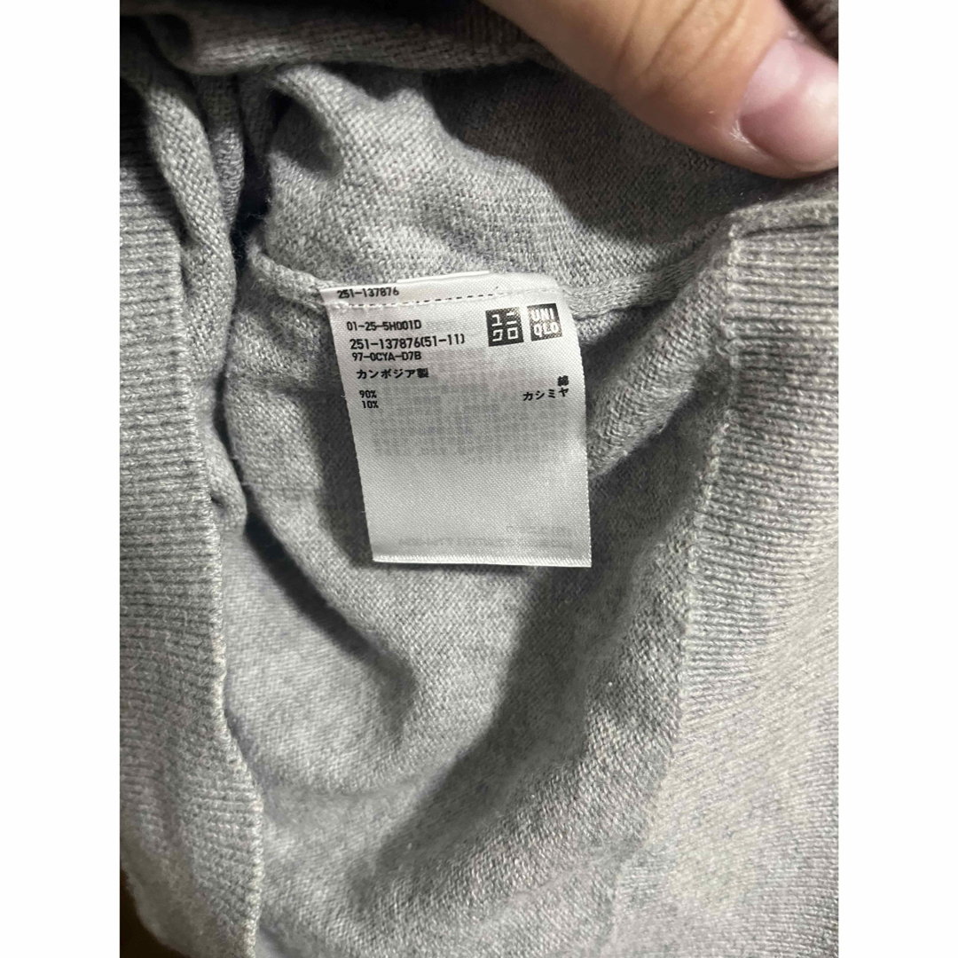 UNIQLO(ユニクロ)のコットンカシミヤニット レディースのトップス(ニット/セーター)の商品写真