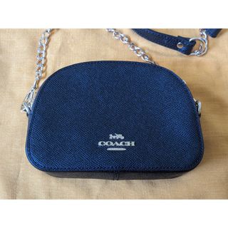 コーチ Coach クロスボディ ショルダーポーチ　ゴールドチェーンストラップ