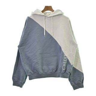 ヴェトモン(VETEMENTS)のVETEMENTS ヴェトモン パーカー S 青x白 【古着】【中古】(パーカー)