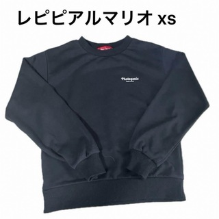 レピピアルマリオ xs トレーナー　 黒　140-150 女の子(Tシャツ/カットソー)