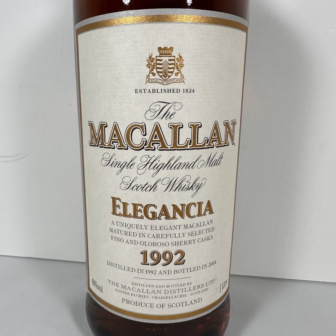 マッカラン(マッカラン)のMACALLAN ELEGANCIA 1992 ブランデー 食品/飲料/酒の酒(ブランデー)の商品写真