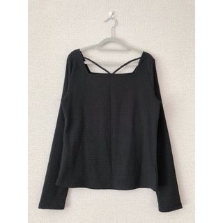 【GW限定SALE】mysty woman♡シャーリングVストリングプルオーバー