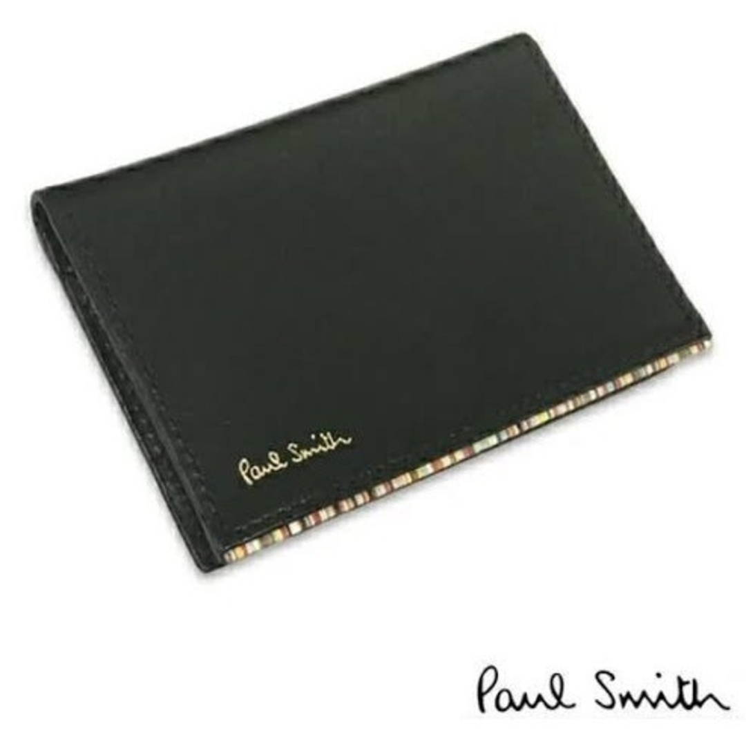 Paul Smith(ポールスミス)のポールスミス 定期入れ パスケース マルチカラーストライプ カード入れ ブラック メンズのファッション小物(名刺入れ/定期入れ)の商品写真