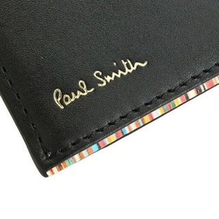 ポールスミス(Paul Smith)のポールスミス 定期入れ パスケース マルチカラーストライプ カード入れ ブラック(名刺入れ/定期入れ)