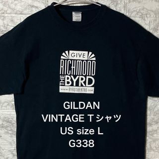 ギルタン(GILDAN)のアメリカ古着 ビッグサイズ Lサイズ GILDAN ブラックTシャツ(Tシャツ/カットソー(半袖/袖なし))