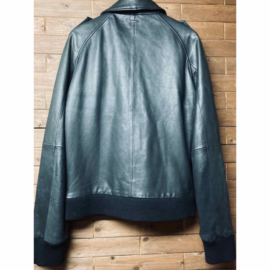 adidas - adidas ラムレザー ライダースジャケット ダブルの通販 adidas - adidas ラムレザー ライダースジャケット ダブルの通販