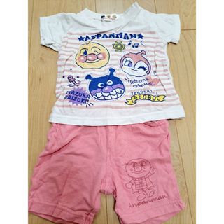 アンパンマン　上下セット　半袖Tシャツ　短パン　パンツ　80(Ｔシャツ)