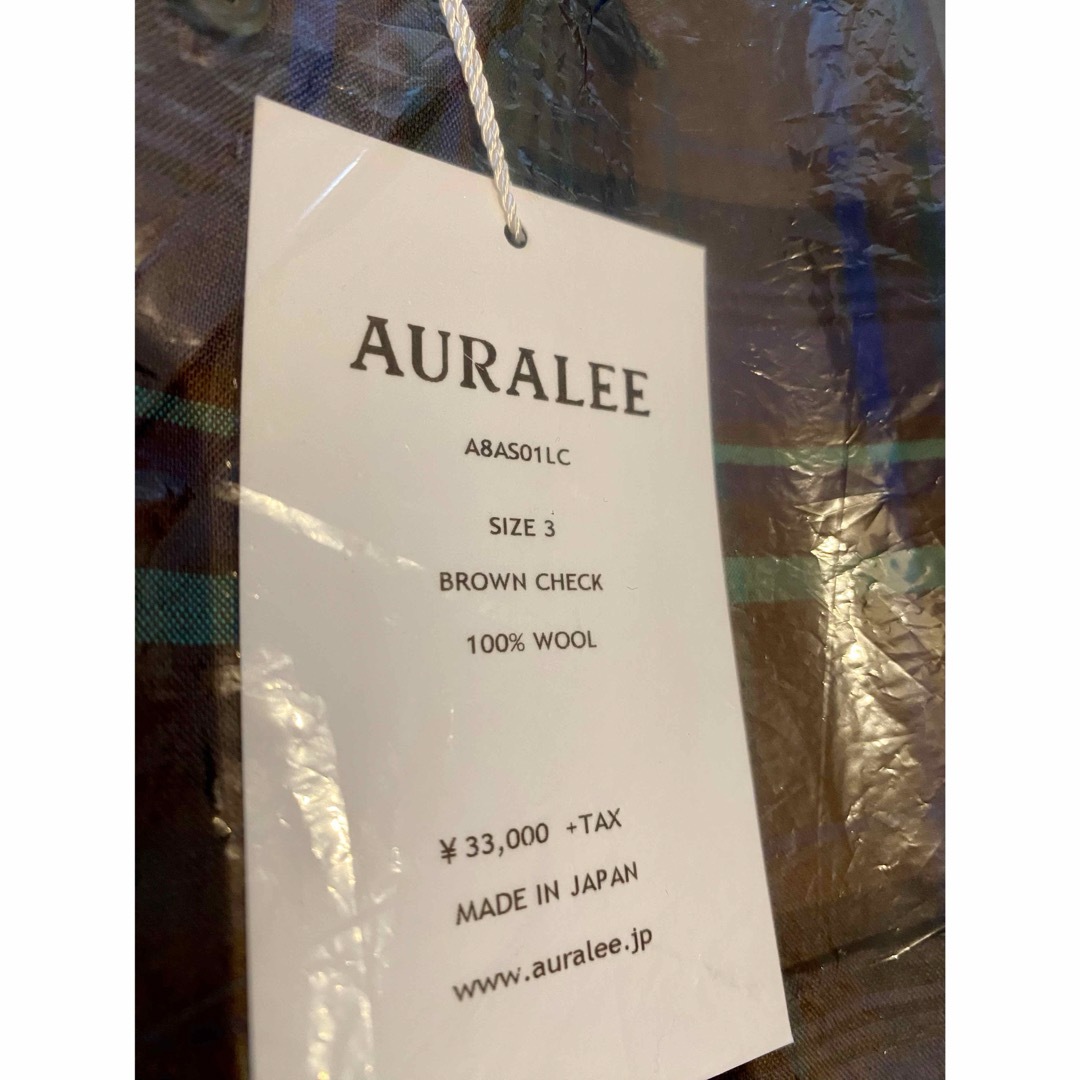 AURALEE(オーラリー)の新品★オーラリー チェックシャツ M メンズのトップス(シャツ)の商品写真