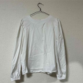 シーイン(SHEIN)の白ブラウス　Lサイズ(シャツ/ブラウス(長袖/七分))