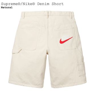 シュプリーム(Supreme)の【32】Supreme NIKE Denim Short Natural(ショートパンツ)