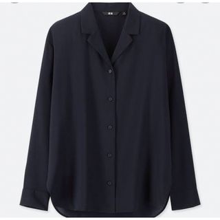 ユニクロ(UNIQLO)のUNIQLO  ユニクロ　レーヨンブラウス　シャツ(シャツ/ブラウス(長袖/七分))