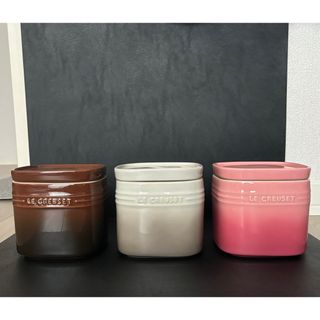 ルクルーゼ(LE CREUSET)のル・クルーゼ★スタッカブル　ストレージジャー ★ 3個セット ④(収納/キッチン雑貨)