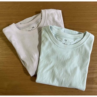 ムジルシリョウヒン(MUJI (無印良品))のTシャツ110 ２枚（無印良品）(Tシャツ/カットソー)
