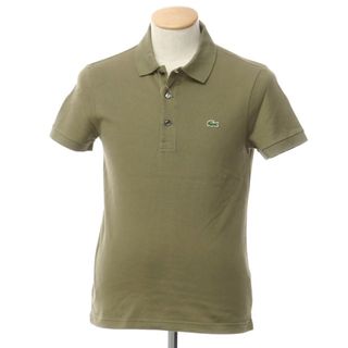 ラコステ(LACOSTE)の【中古】ラコステ LACOSTE 鹿の子ストレッチコットン 半袖ポロシャツ オリーブ【サイズ2】【メンズ】(ポロシャツ)