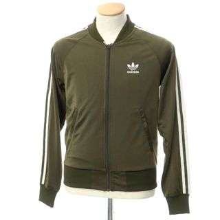 アディダス(adidas)の【中古】アディダス adidas ポリエステル スリーストライプス ジャージ ジャケット オリーブxオフホワイト【サイズXS】【メンズ】(ジャージ)