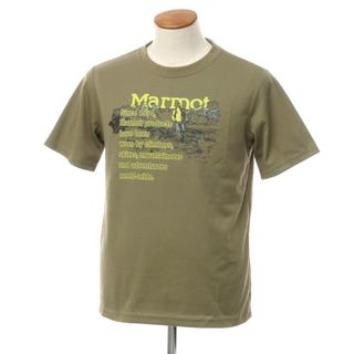 マーモット(MARMOT)の【中古】マーモット MARMOT ポリエステル プリント 半袖Ｔシャツ オリーブ【サイズM】【メンズ】(Tシャツ/カットソー(半袖/袖なし))