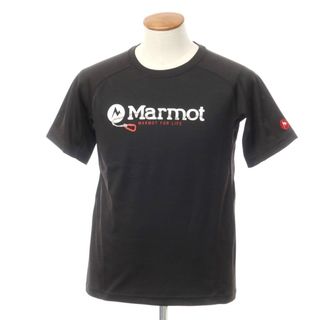 【中古】マーモット MARMOT ポリエステル プリント 半袖Ｔシャツ ブラック【サイズM】【メンズ】