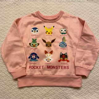 ポケモン(ポケモン)のポケットモンスター　トレーナー　ピンク　120cm(Tシャツ/カットソー)