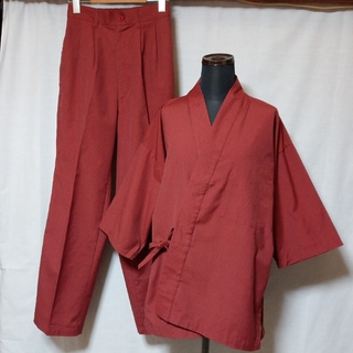 美品 AP-RON 7分袖 作務衣 作業着 和装 和柄 ユニセックス(着物)