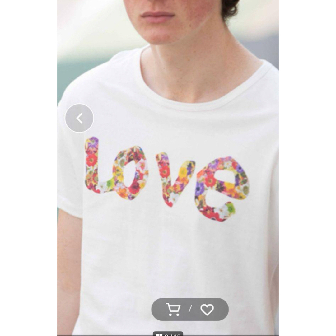 Mark Gonzales(マークゴンザレス)の新品 マークゴンザレス レアセル 半袖 Tシャツ LOVE 花柄 日本製 レディースのトップス(Tシャツ(半袖/袖なし))の商品写真