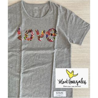 マークゴンザレス(Mark Gonzales)の新品 マークゴンザレス レアセル 半袖 Tシャツ LOVE 花柄 日本製(Tシャツ(半袖/袖なし))